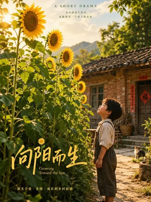 《老屋门前的向日葵》- 黄豆影视亲情治愈短剧封面